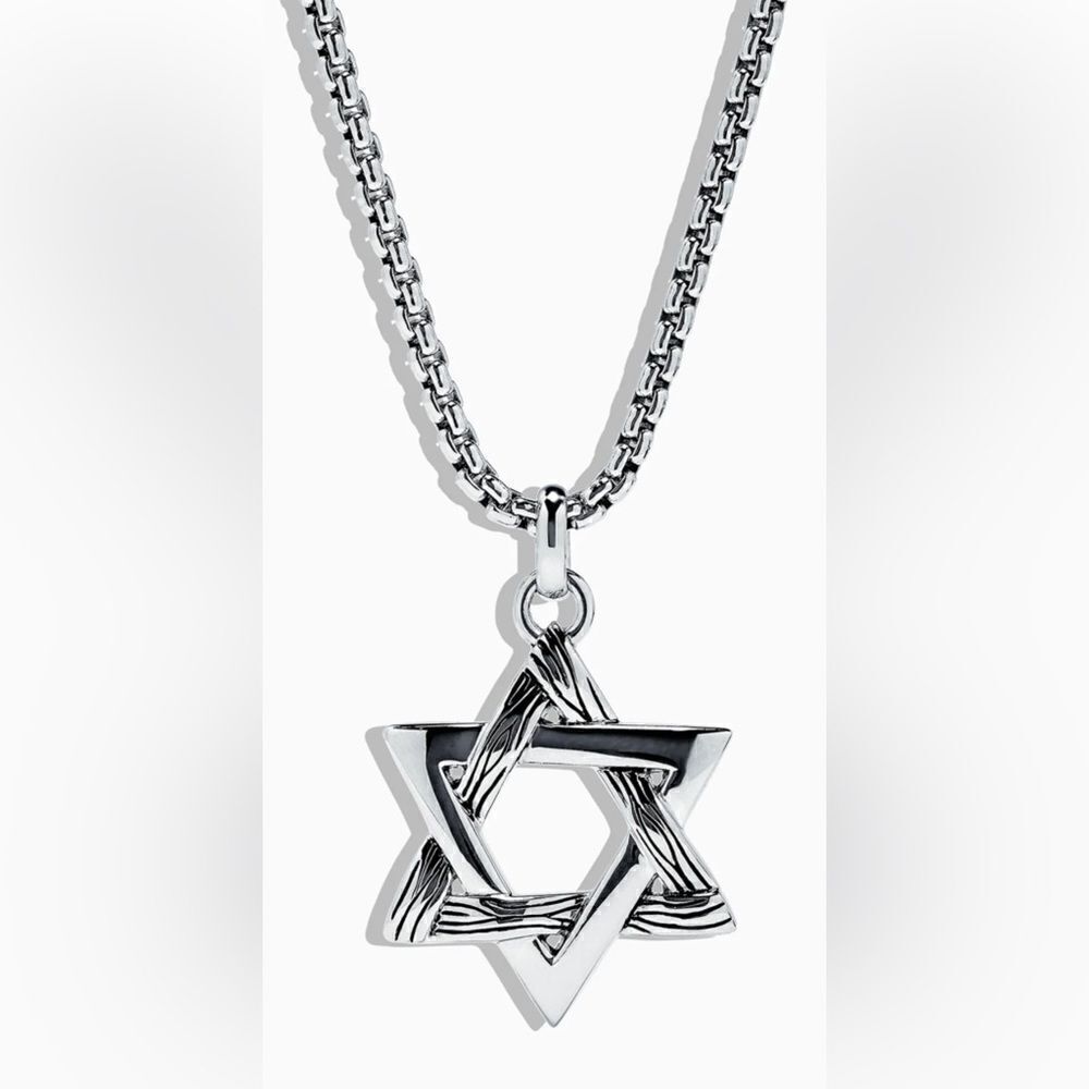 Men’s Effy star of David Sterling silver pendant